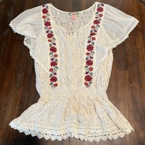 Flying Tomato Flower Blouse
